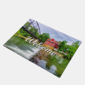 Over War Eagle Creek Waterfall Doormat Deurmat (Schuin)