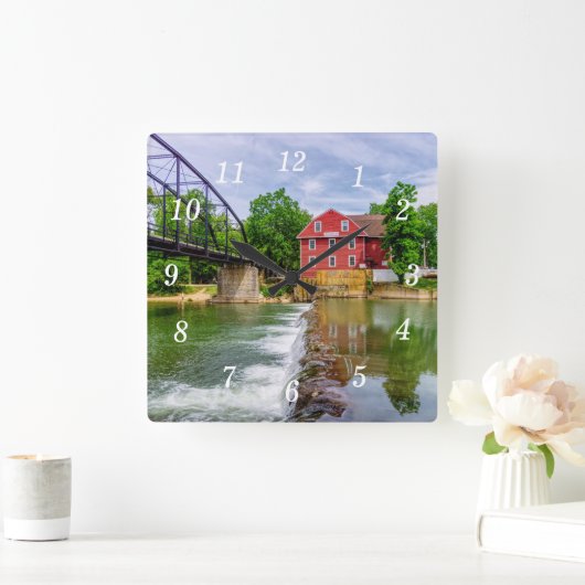 Over War Eagle Creek waterval muur klok (Huis)