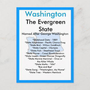 Over Washington Briefkaart