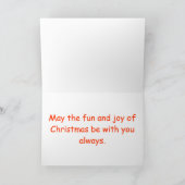 Over Wenskaart 5 van Kerstmis van de Omheining Feestdagen Kaart (Binnen)