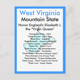 Over West Virginia Briefkaart
