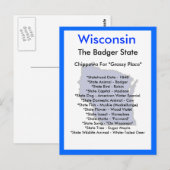 Over Wisconsin Briefkaart (Voorkant / Achterkant)