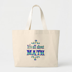 OVER WISKUNDE GROTE TOTE BAG
