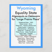 Over Wyoming Briefkaart (Voorkant)