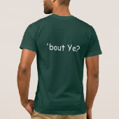 "Over Ye?" T-shirt (wit en groen) (Achterkant)