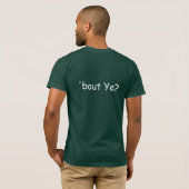 "Over Ye?" T-shirt (wit en groen) (Achterkant volledig)