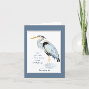 Over zaken boven Bijbelse Inspirerend Quote Heron Kaart