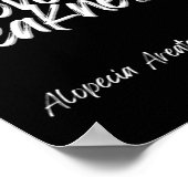 Over zwakte - Alopecia areata bewustzijn Poster (Hoek)
