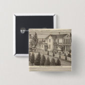 Overacker, inwoners van Emerson Vierkante Button 5,1 Cm (Voorkant /achterkant)
