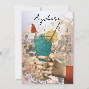 *~*  Overal 21 A101 Cocktail FOTO BACHELORETTE Kaart