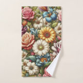 Overal bloemontwerp bad handdoek (Handdoek)