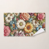 Overal bloemontwerp bad handdoek (Handdoek)