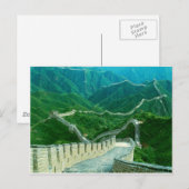 Overal de Grote Muur van China Briefkaart (Voorkant / Achterkant)