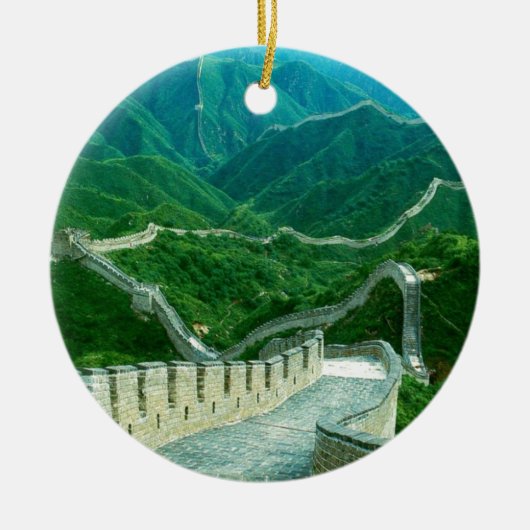 Overal de Grote Muur van China Keramisch Ornament (Voorkant)