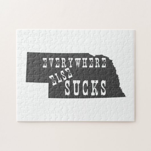 Overal Else Sucks Nebraska Legpuzzel (Horizontaal)