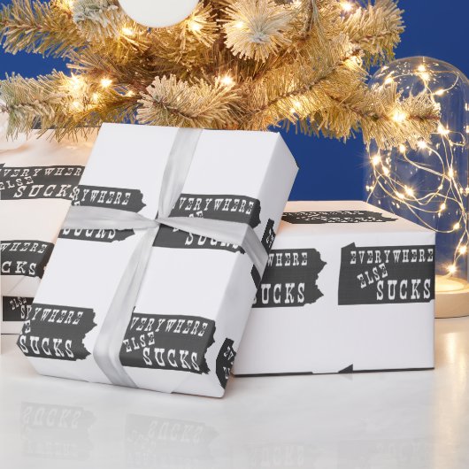 Overal Else Sucks Pennsylvania Cadeaupapier (Feestdagen)