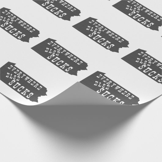 Overal Else Sucks Pennsylvania Cadeaupapier (Hoek)