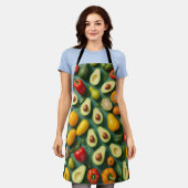 Overal groenten schort (Gedragen)