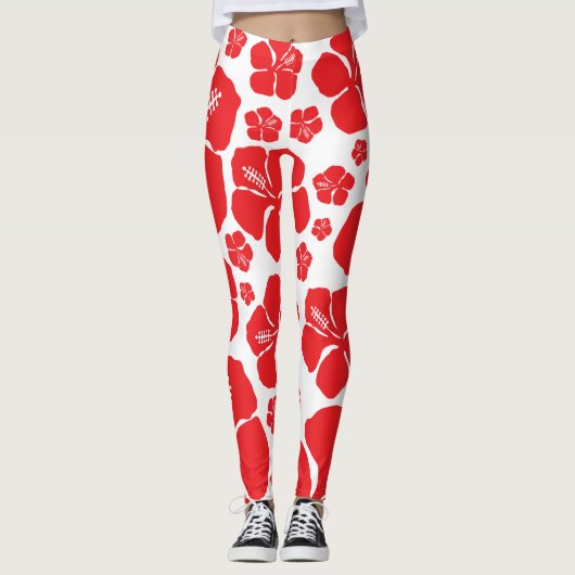 Overal hibiscus leggings (Voorkant)