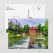 Overal in de oorlog, Eagle Creek Waterfall denking Briefkaart (Voorkant / Achterkant)