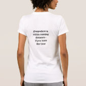 Overal is er binnen de rijafstand t-shirt (Achterkant)