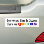 Overal is er zuurstof-Bumpersticker Bumpersticker (Op auto)