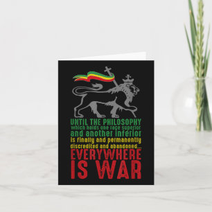 Overal is oorlog Haile Selie toespraak Judah Lion  Kaart