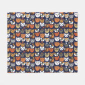 Overal Katten Kattenmensen Fleece Deken (Voorkant (Horizontaal))