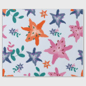 Overal lelies cadeaupapier (Vlak)