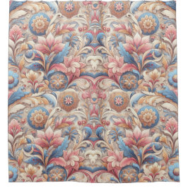 Overal licht kleur foliage ontwerp douchegordijn