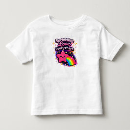 Overal Liefde Verspreiden 2– Schattig Peuter Meisj Kinder Shirts