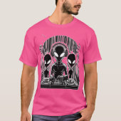 Overal maar hier Shirtufo Shirt Alien Shirt ruimte (Voorkant)