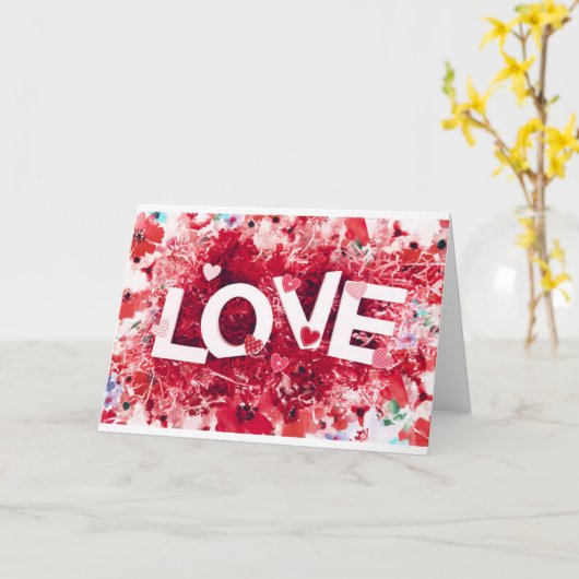 OVERAL MET 'LIEFDE' TWEEDE DAG WISSEN KAART (Gele Bloem)