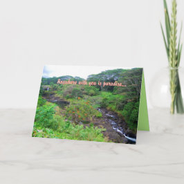 Overal met u is paradijs Kaart