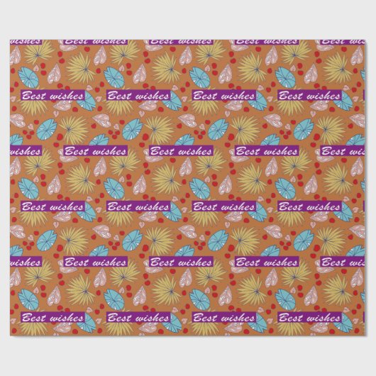 Overal ontwerp cadeaupapier (Vlak)