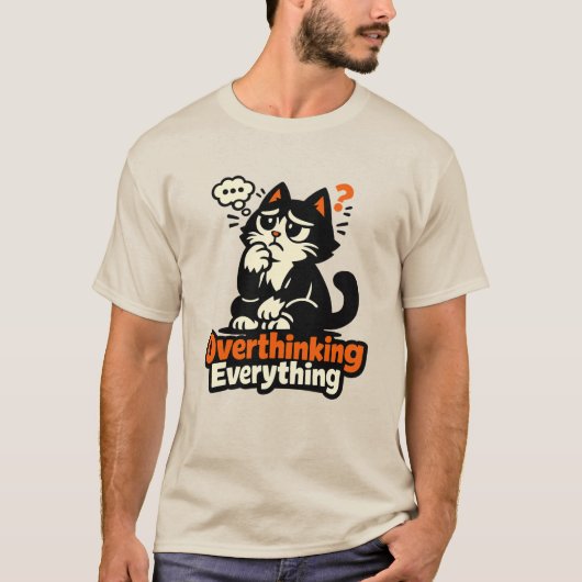 Overal Overdenken Kat T-shirt (Voorkant)
