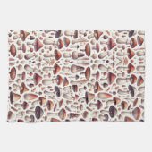 Overal paddenstoel patroon ontwerp theedoek (Horizontaal)