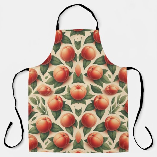 Overal perziken patroon schort (Voorkant)