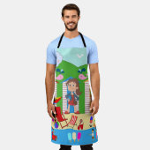 Overal print Schort Beach Ice Cream (Gedragen)