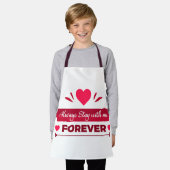 Overal print Schort met liefde Schort (Gedragen)