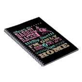 Overal waar deze loop Racer kan Roam Barrel Racing Notitieboek (Rechterzijde)