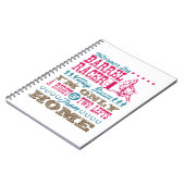 Overal waar deze loop Racer kan Roam Barrel Racing Notitieboek (Linkerzijde)