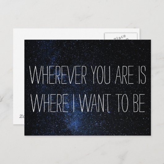 Overal waar je briefkaart bent (Voorkant / Achterkant)