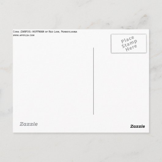 Overal waar je je pet ophangt is thuis briefkaart (Achterkant)