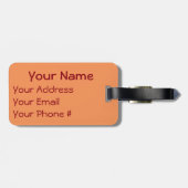 "Overal waar je ook gaat, ga met al je hart." Bagagelabel (Achterkant horizontaal)