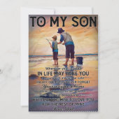 Overal waar je reis in het leven je vader Vist om  Feestdagenkaart (Voorkant)