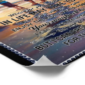 Overal waar je reis in het leven je vader Vist om  Poster (Hoek)