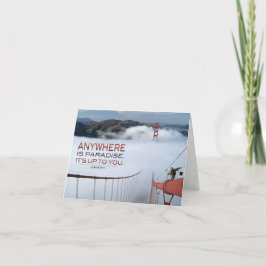 Overal waar paradise Inspirerend briefkaart