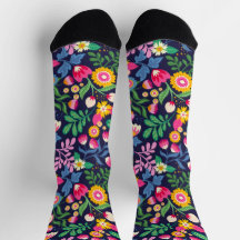 Overal Zwarte Achtergrond Met Bloemen