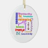 Overal zwemmen keramisch ornament (Rechts)